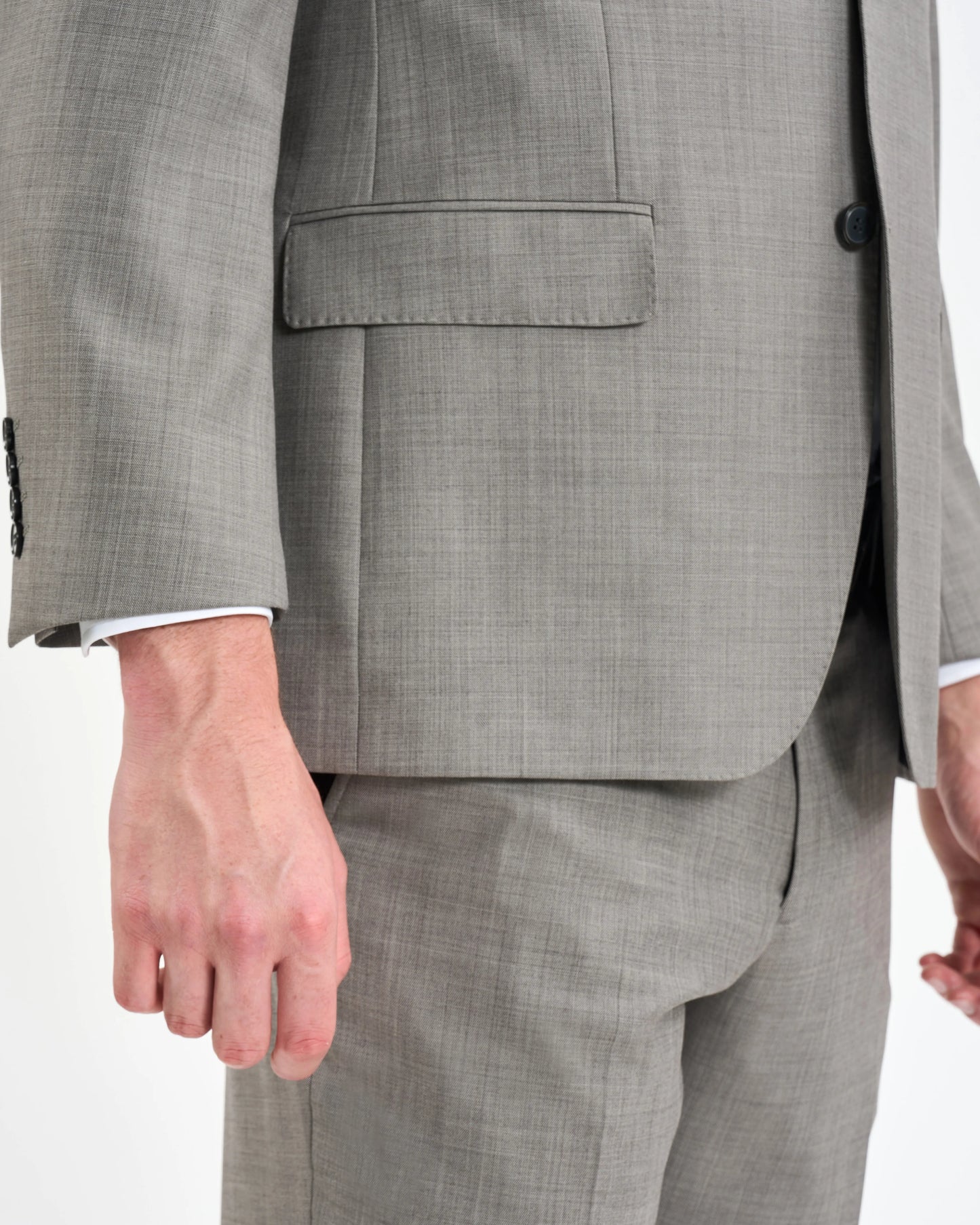 Dove Grey Micro-Check Two-Piece Suit