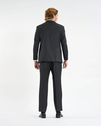 Charcoal Fine-Stripe Two-Piece Suit