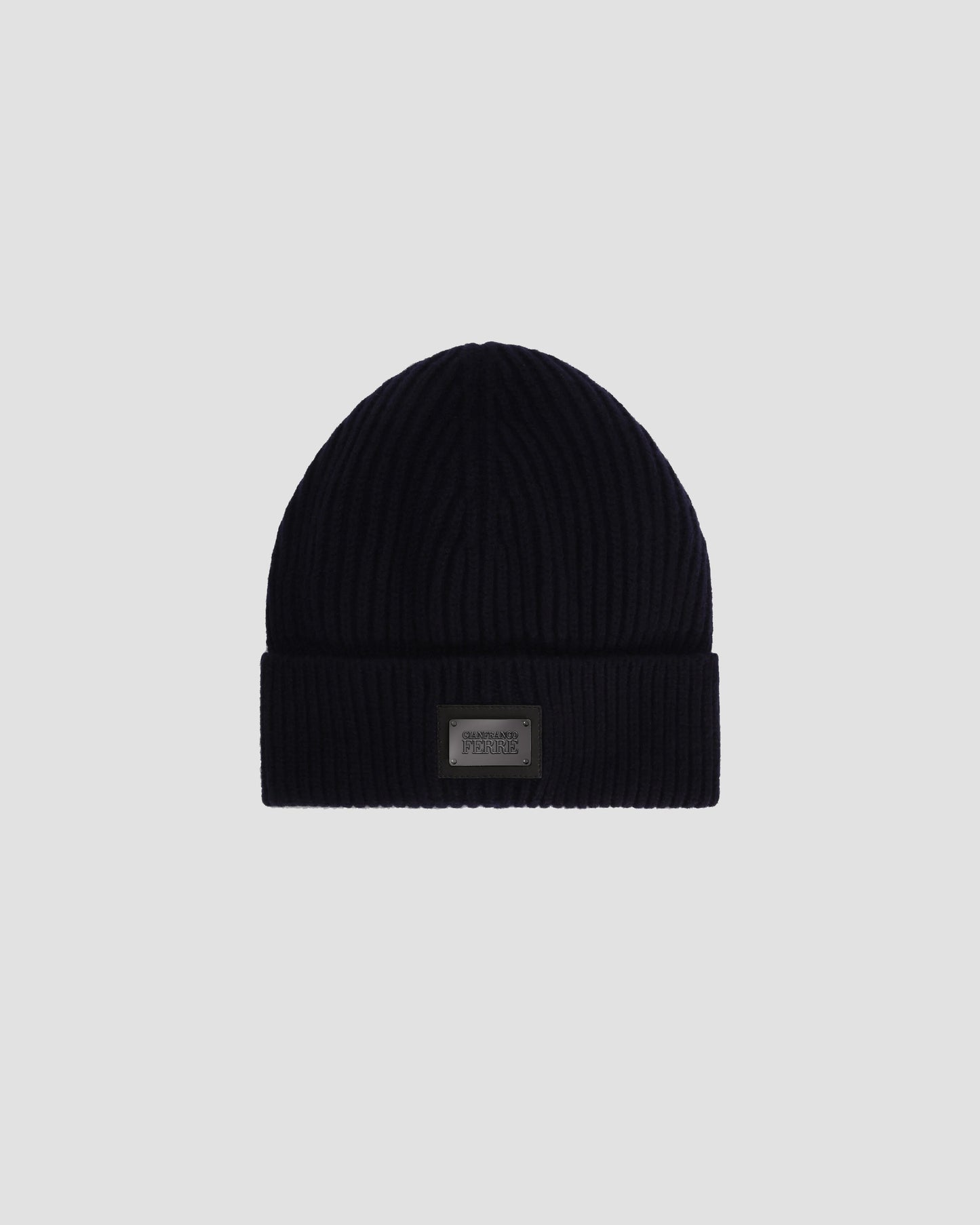 Gianfranco Ferre Ribbed Knit Beanie