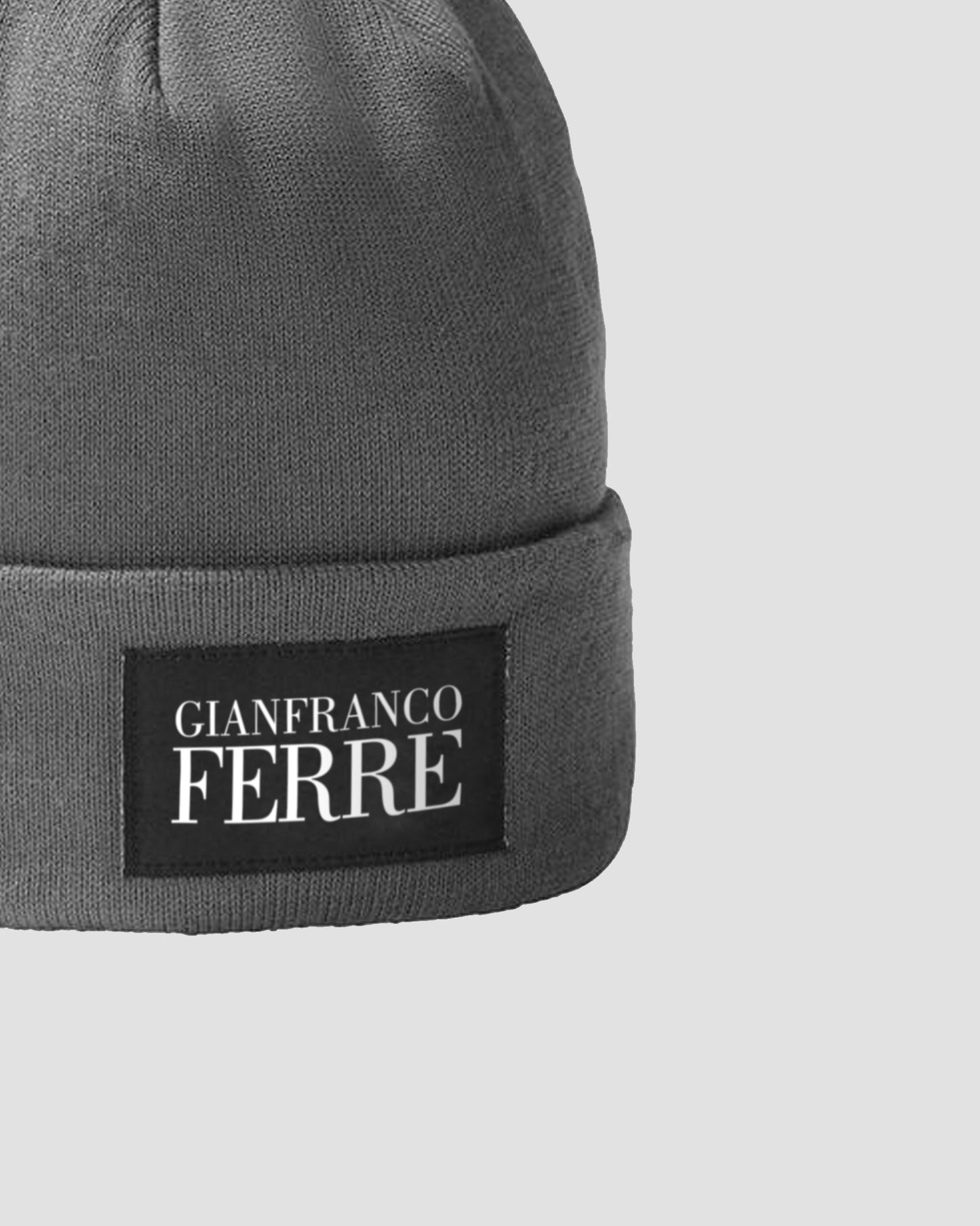 Gianfranco Ferre Modernist Fold-Cuff Beanie