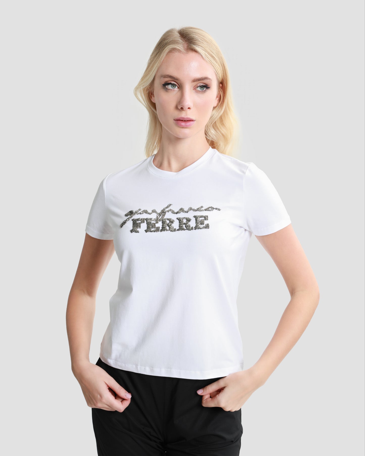 Embellished Cotton T-Shirt