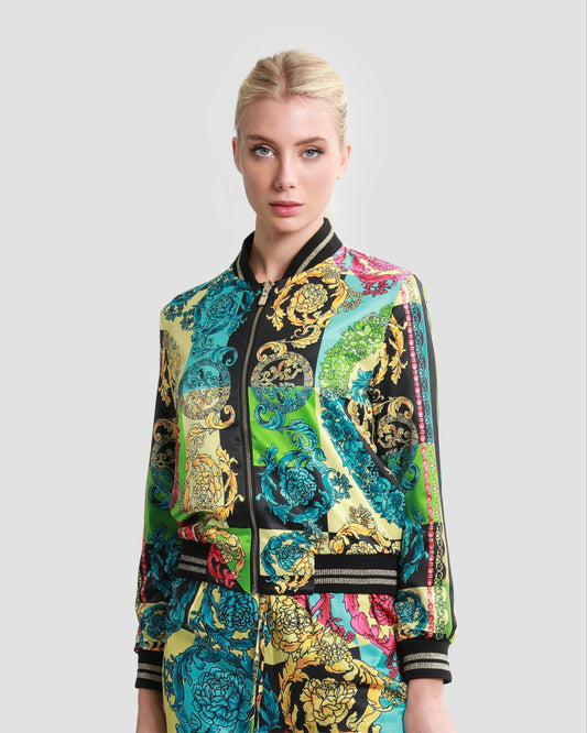 Ornate Color-Block Reversible Jacket