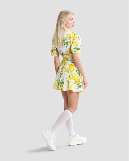 Yellow Floral Dress