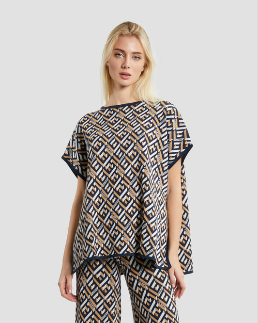 Boxy Monogram Top