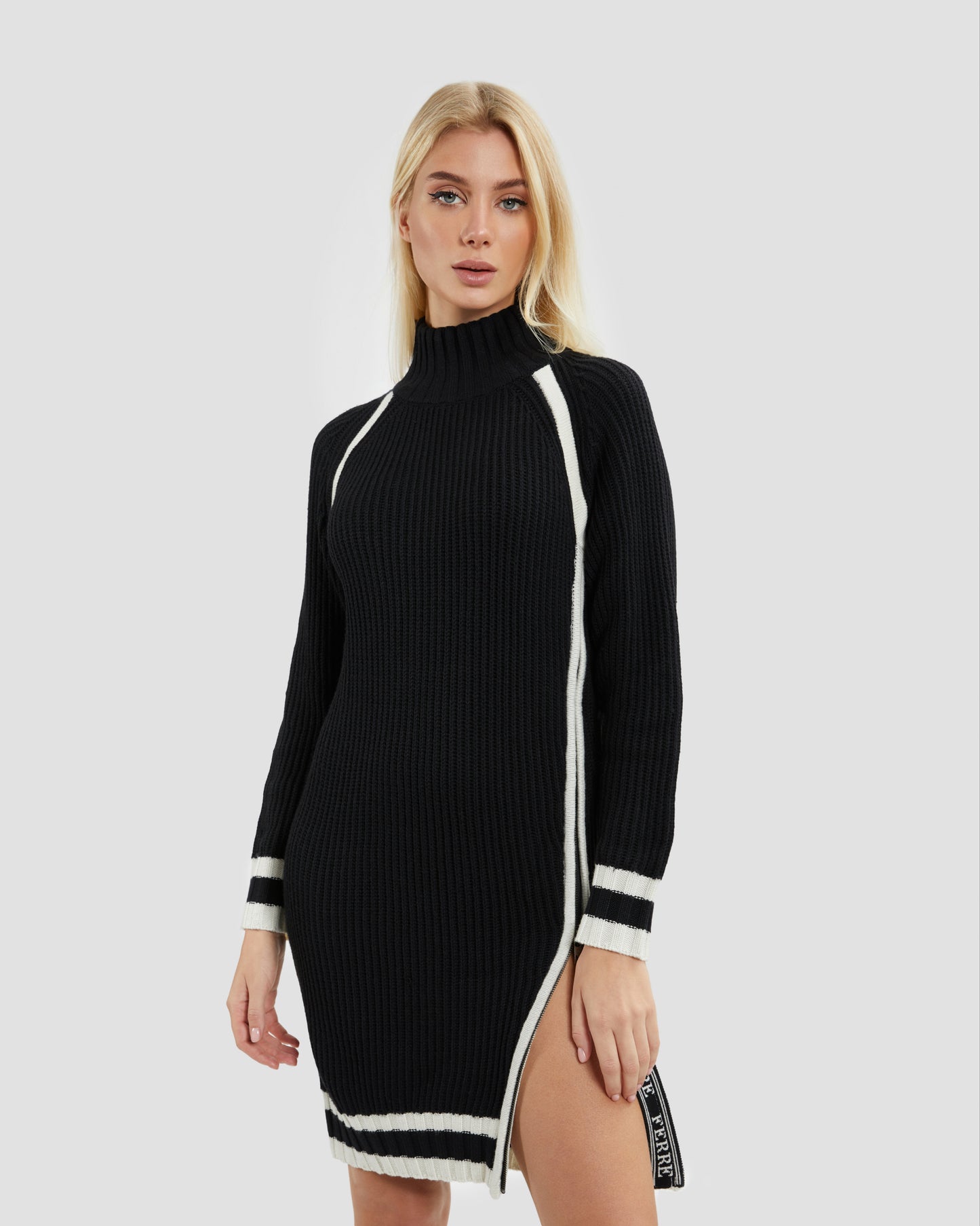 Side Zip Knit Dress