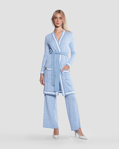Monogram Wide Leg Trousers