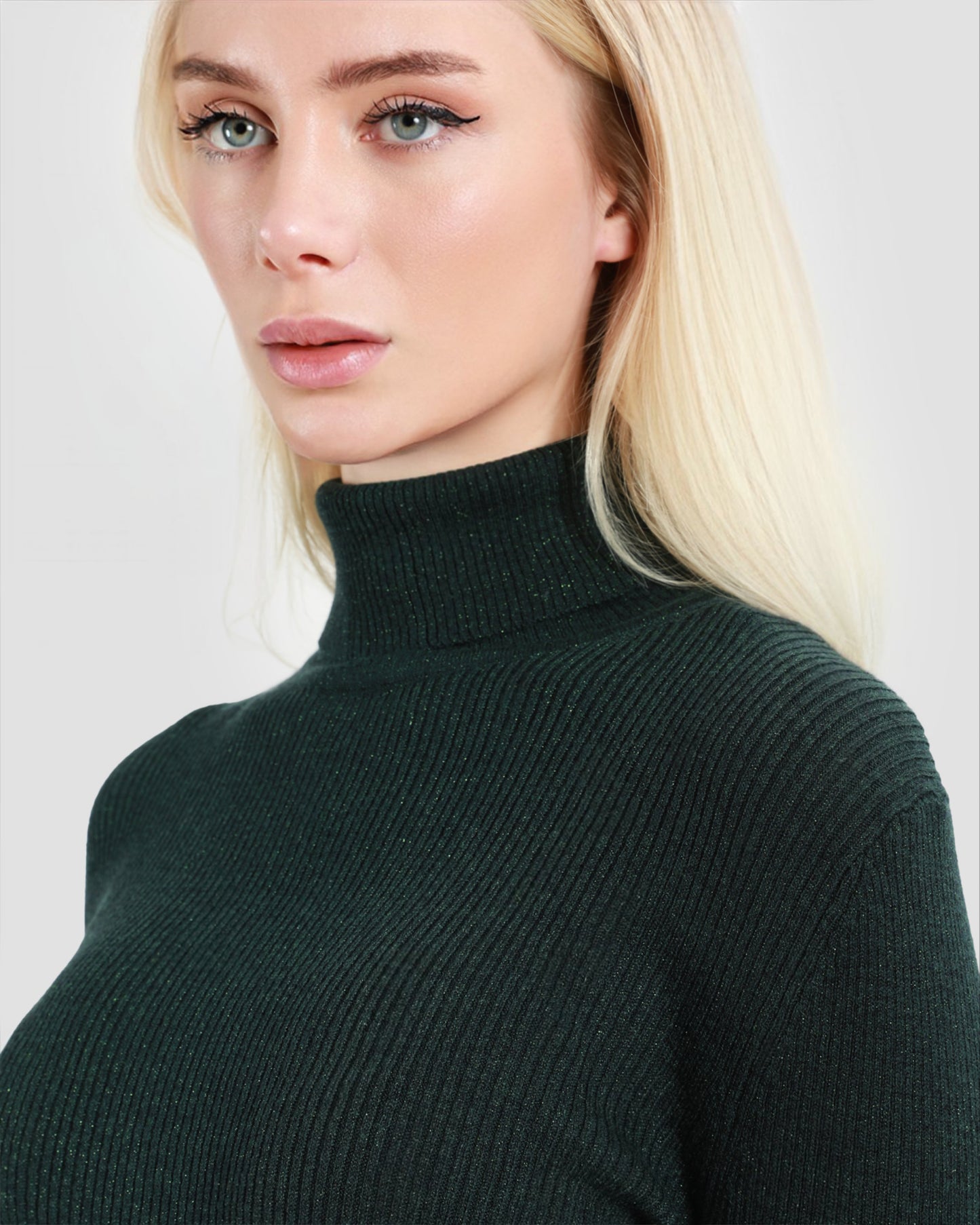 Metallic Embroidered Hem Sweater
