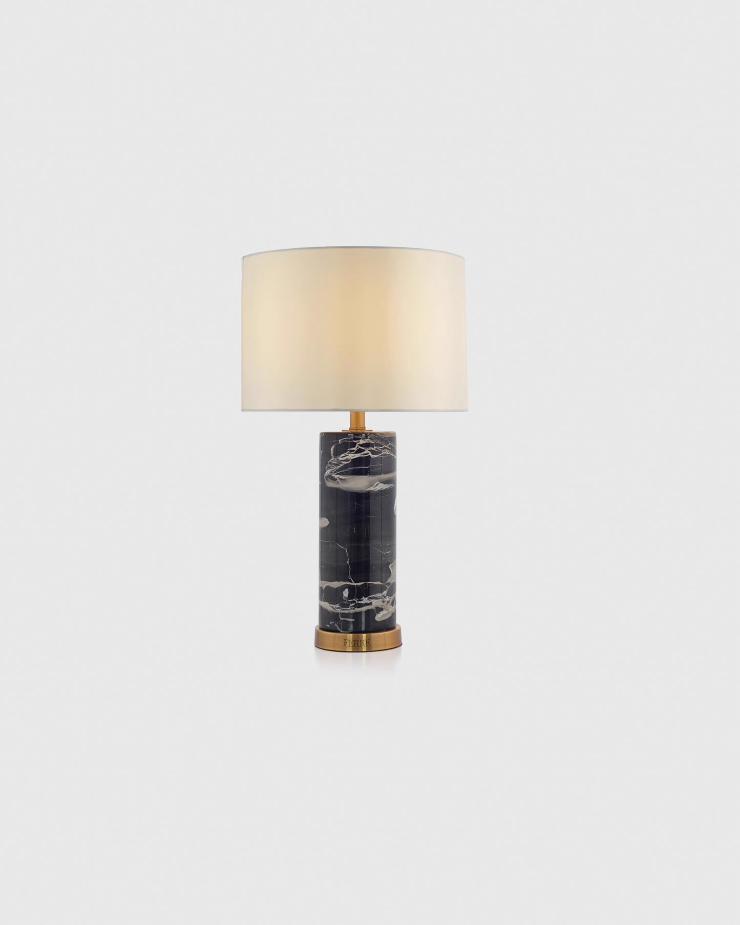 Ferre Nero Marquina Columnar Lamp