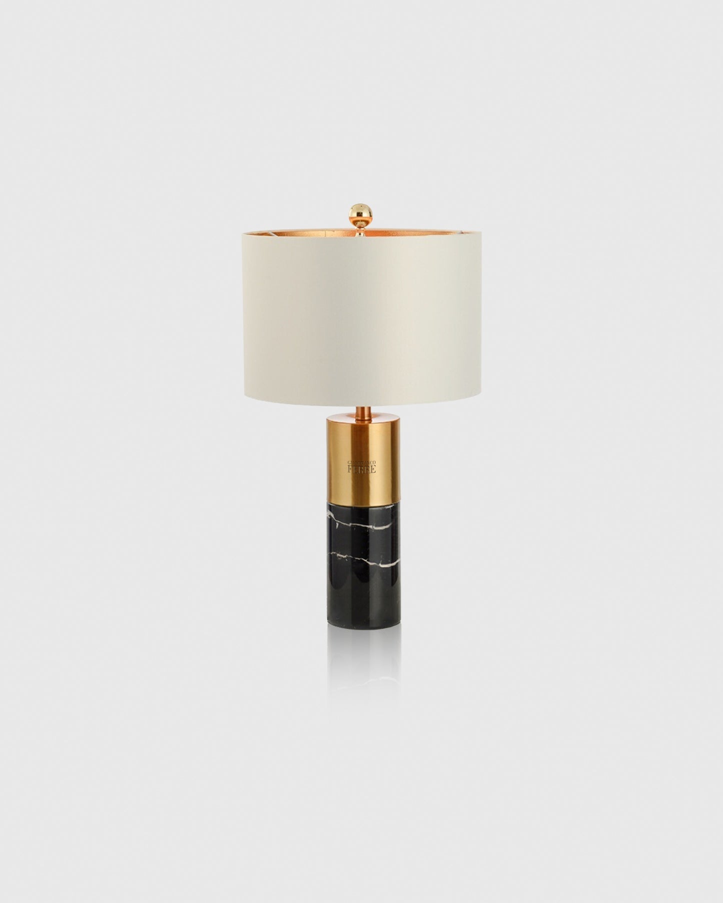 Gianfranco Ferre Luxe Marble & Brass Table Lamp