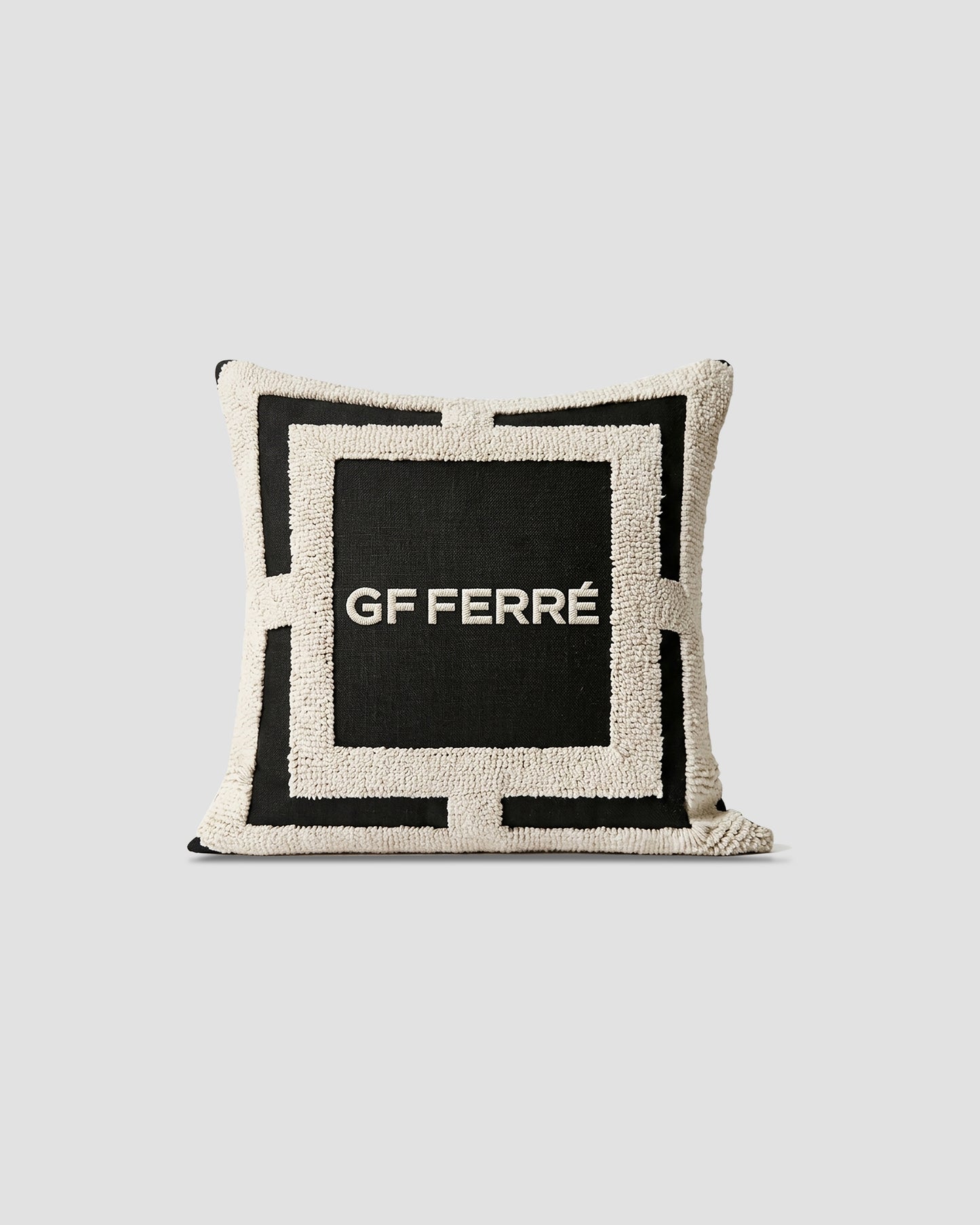GF Ferre Signature Tufted Geometric Cushion