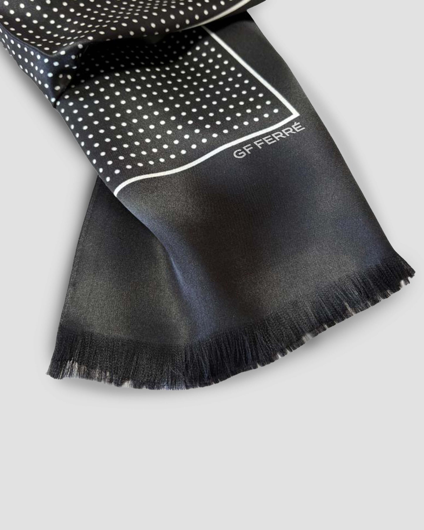 GF Ferre Silk Dotted Formal Scarf