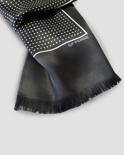 GF Ferre Silk Dotted Formal Scarf
