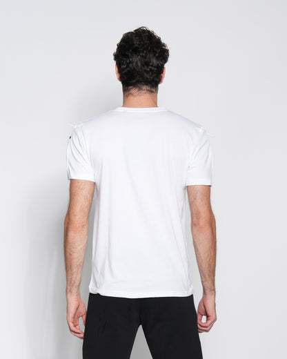 Logo Print Zip Sleeve T-shirt