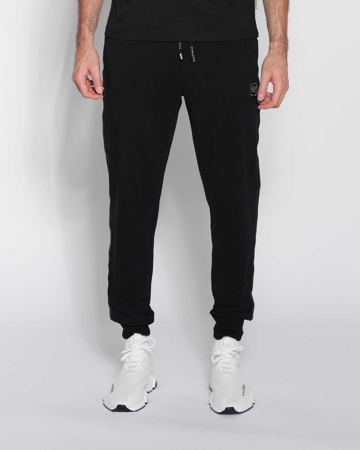 Logo Tape Embellished Track Pants