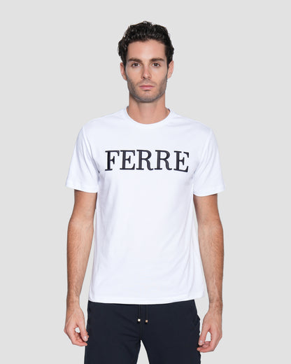 Ferré Logo Embroidery T-Shirt