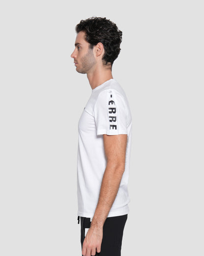 Logo Print Zip Sleeve T-shirt