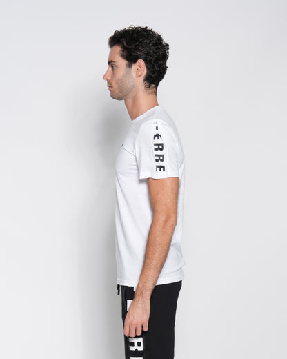 Logo Print Zip Sleeve T-shirt