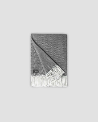 Ferre Monochromatic Herringbone Throw