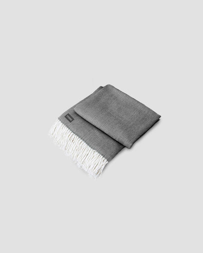 Ferre Monochromatic Herringbone Throw