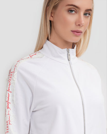 Lace Detail Tracksuit Set