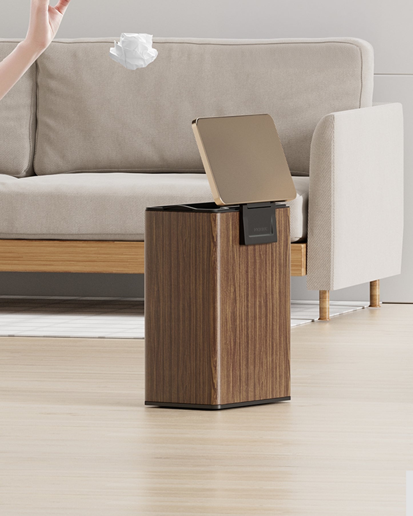 Ferre Walnut Imperial Step Bin