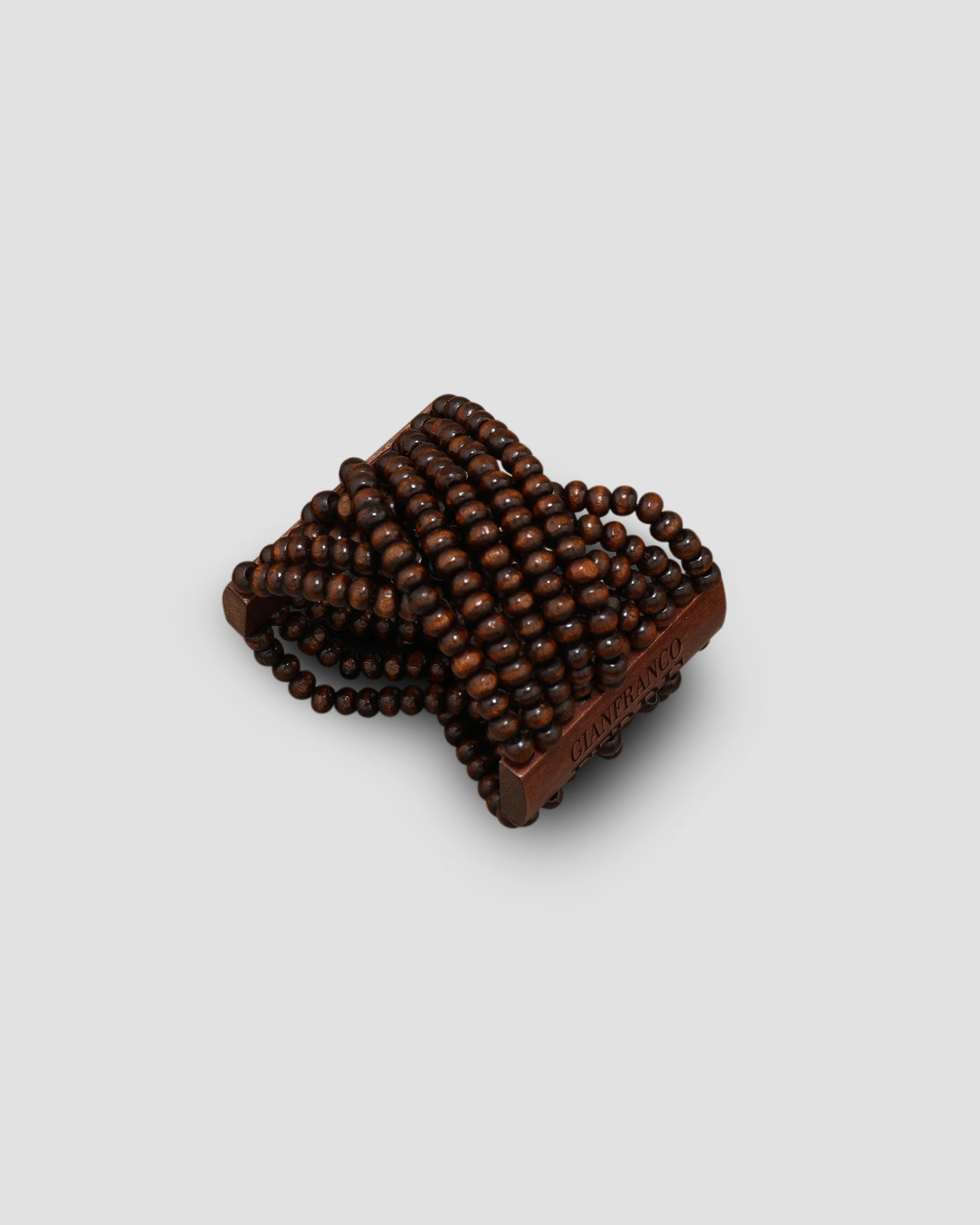 Gianfranco Ferre Artisan Multi-Strand Wooden Bead Bracelet
