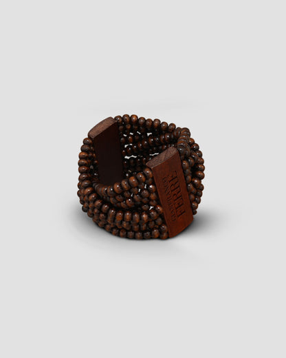 Gianfranco Ferre Artisan Multi-Strand Wooden Bead Bracelet