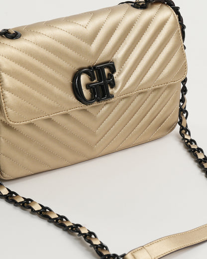 Logo Quilted Shoulder Bag