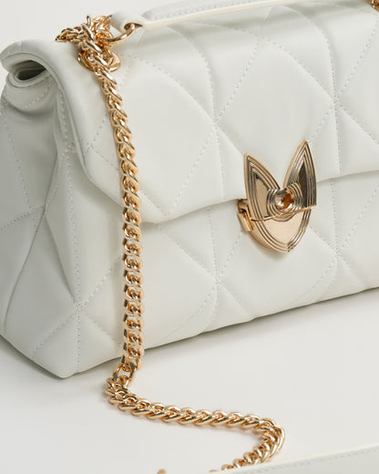 Soft Padded Diamond Shape Quilted Shoulder Bag
