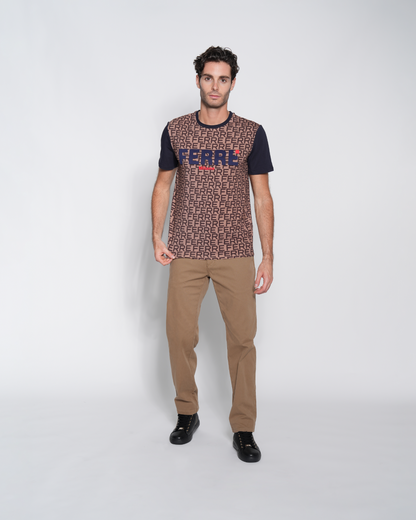 Contrast Monogram T-Shirt