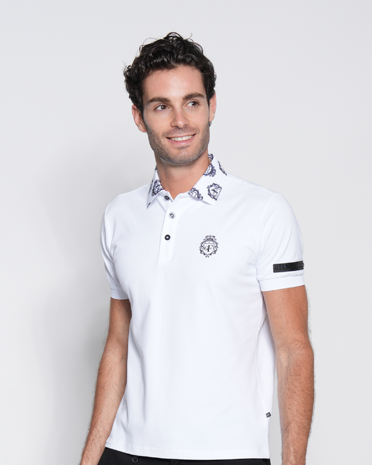 Logo Collared and Embroidered Polo Shirt