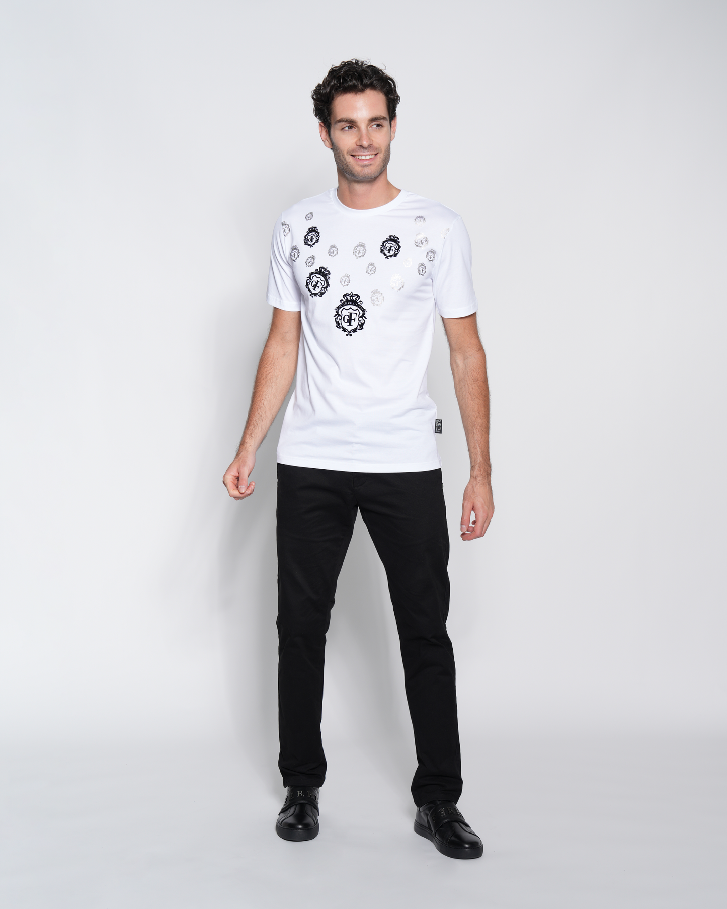 Patterned Emblem T-shirt