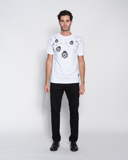 Patterned Emblem T-shirt