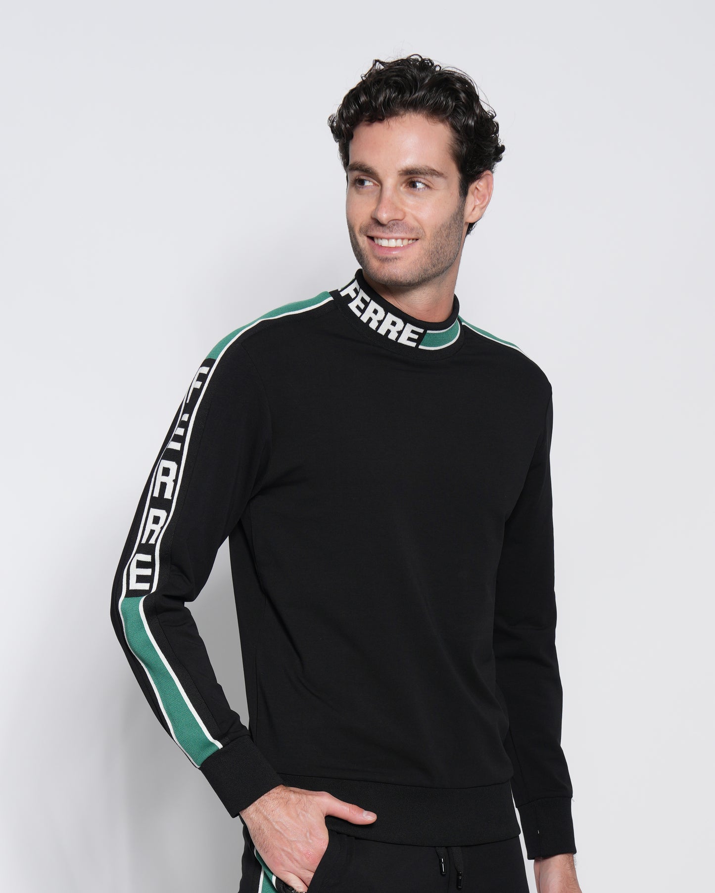 Jacquard Logo Tape Sweatshirt