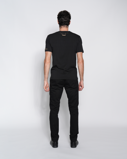 Slim Fit Black Casual Pants