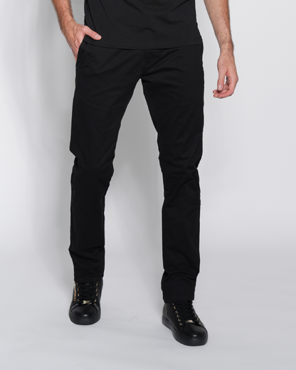 Slim Fit Black Casual Pants